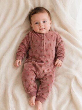 EMILE ET IDA Poppy Violin Velvet Jumpsuit NEW NWT